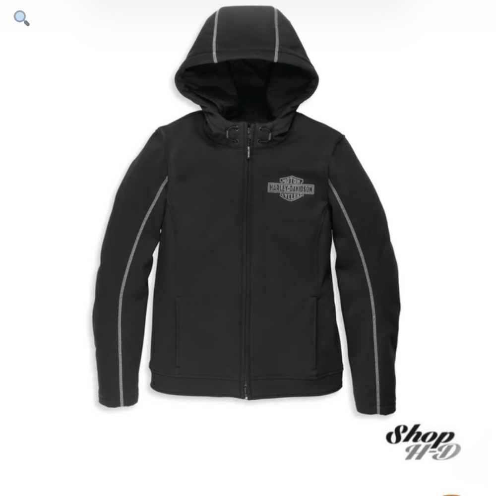 Harley-Davidson Zip Women's Deflector Hooded Riding Fleece